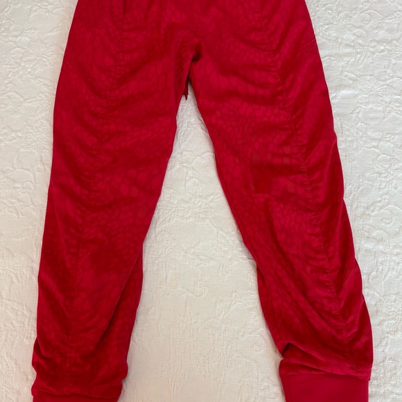 ATHLETA NWT Attitude Lined Texture Pant II in Serpentine Matador Red - Size 2 - Picture 3 of 12